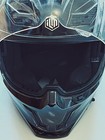 Ilm Full Face Motorcycle Helmets Racing Helmet Model Mf509  Gloss - Black  gray