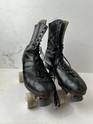 Vintage Riedell Red Wing Black Leather Roller Skates Sure Grip Super-x Size 10 5