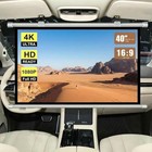 Projector Screen Small For Car With Hooks  40 Inch 16 9  4k Hd  Outdoor