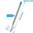 10pc Ballpoint Pen Refills Black Ink 1mm Medium Tip Parker Style