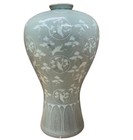 Korean Goryeo Celadon Chogyeong Vase Flower Pot Antique Collectible 32cm