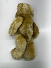 Vintage Teddy Bear Brown Furry Soft Plush Stuffed Animal Jointed