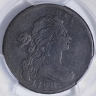 1798 S-166 Draped Bust Large Cent Pcgs Vf20 2nd Hair Style Giant Die Crack Afnm