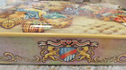 Vintage Floral Tin Box Hinged Lid Daher Made In England 9 5 X 7 X 2 25 Inch