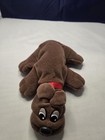Vintage Tonka New Born Pound Puppies Rumple Skins Brown Dog 7  Plush