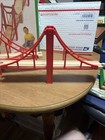 Vintage 1990s Brio Sydney Bridge Set 33372 Red Double Span Wooden Train Tracks