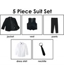 Spring Notion Boys  Modern Fit Tuxedo Set Without Tail 5 Piece Set Size 14 Nwt