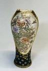 Japanese Small Satsuma Vase By Ryokuzan  Rare Shape 
