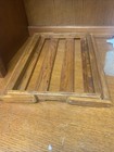 Antique Vintage Primitive Wood Slated  Carrier With Handle 16x13 5 5 