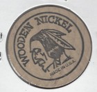 1974  Annual Dunbar  West Virginia Coin Show  City Hall  Token  Wooden Nickel