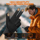 Winter Gloves Women Men  Cold Weather Touch Screen Liner Glove  Windproof 3-laye