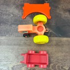 Vintage Lot Little Tikes Bridge Fisher Price Tractor And 1981 Cbs Red Wagon Set