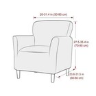 1pc Velvet Armchair Cover Non-slip Elastic Seat Slipcover Solid Color Protector