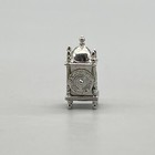 Eugene Kupjack Artisan Sterling Silver Bird Cage Clock  338 Miniature Dollhouse