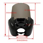 Front Headlight Fairing 15   Windshield For Harley Dyna Wide Glide Fxdxt T-sport