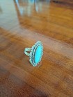 Carolyn Pollack Turquoise And Silver Ring Size 8 