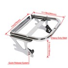 Quick Detach Trunk Pack Mount Rack Docking Hardware Kit For Harley Touring 97-08