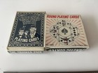 Vintage The Crooked Pack Blue Playing Cards Deck In Plastic   Round Card New