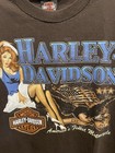 Vintage Harley Davidson Paradise Tigard  Oregon Short Sleeve Brown Shirt Size L