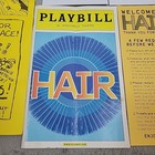 Hair Musical Playbill   Inserts Al Hirschfeld Theatre Broadway 2009 Revival