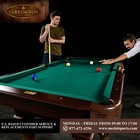 90  Claw Leg Billiard Pool Table Dartboard Set Combo Ball Darts Cue Rack Mancave