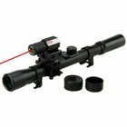 4x20 Rifle Optics Scope Tactical Crossbow Riflescope With Red Dot Laser Sight Us