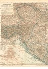 Hungary Austria Czechia Slovakia Ukraine Poland Croatia   Antique Map 1913 Large