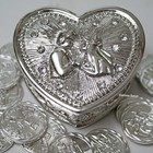 Wedding Ceremony Silver Heart Arras De Boda 13 Unity Coins Couple Trending New