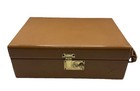 Vintage 1960s Top Grain Cowhide Leather Portable Travel Bar Case Caddy W  Keys