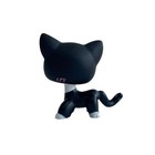 Lps Littlest Pet Shop Toys Bobble Head Short Hair Cat  2249 Black Cat Green Eyes