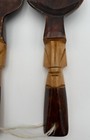 Vintage Tiki Hawaii Hand Carved Wooden Spoon And Fork Wall Hanging Decor 12 5    L