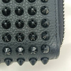 Christian Louboutin Long Wallet Zip Around Leather Purse Studs