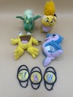 Vintage 2004 Neopets Mcdonald s Happy Meal Toys Plush Lot Of 4 With 3 Clips