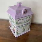 Vintage 1990 Lenox Spice Village Coffee Cafe Canister Lavender Porcelain