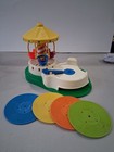 Vtg 1970 s Fisher Price  change A Tune record Player Toy figs   Records Inc  Euc
