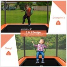 Costway 6ft Kids Recreational Trampoline W swing Safety Enclosure Indoor outdoor
