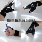 4pairs Led Flashlight Gloves Waterproof For Outdoor Work Fishing Camping Gloves