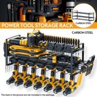 Power Tool Organizer 3 Layer Drill Holder Power Tool Storage Rack Battery Holder