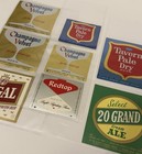 Rare Quart Size Vintage Beer Label Lot Set Of 8 - Atlantic Brewing Chicago -exc 