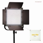 600 Led Video Light With Barndoor Bi-color With Filter For Photography   Video