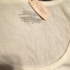 Victoria s Secret White Ribbed Tank Top L g Bride Rhinestone Scoop Neck Wedding 