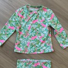 Girls Lilly Pulitzer Bathing Suit Long Sleeve Two Piece Floral Size 7