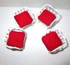 Dollhouse Miniature Patio Chair   Table Set Metal 1 16 Scale New Vintage