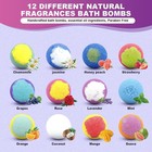 Bath Bombs Gift Set 12 Pack Natural Handmade Relaxing Aromatherapy Fizzy