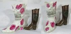 Lot Of 6 Vintage Souvenir Miniature Boots   Shoes