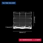 1 2 x1 2  Acrylic Stamp Block  6pcs Clear Stamping Block With Grid Lines Decorat