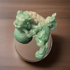 Chinese Pixiu Carving     Green Stone  serpentine Feng Shui Wealth Guardian