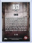 Enid 2016 Topps Walking Dead Season 5 Character Profiles Card  c-15