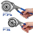Workpro Oil Filter Wrench pliers 9  12  Set Adjustable Oil Filter Removal Tool