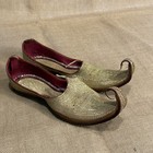 Lot Of 4 Pakistani Indian Shoes Bridal Curled Toe Embroidery Juti Khussa Punjabi